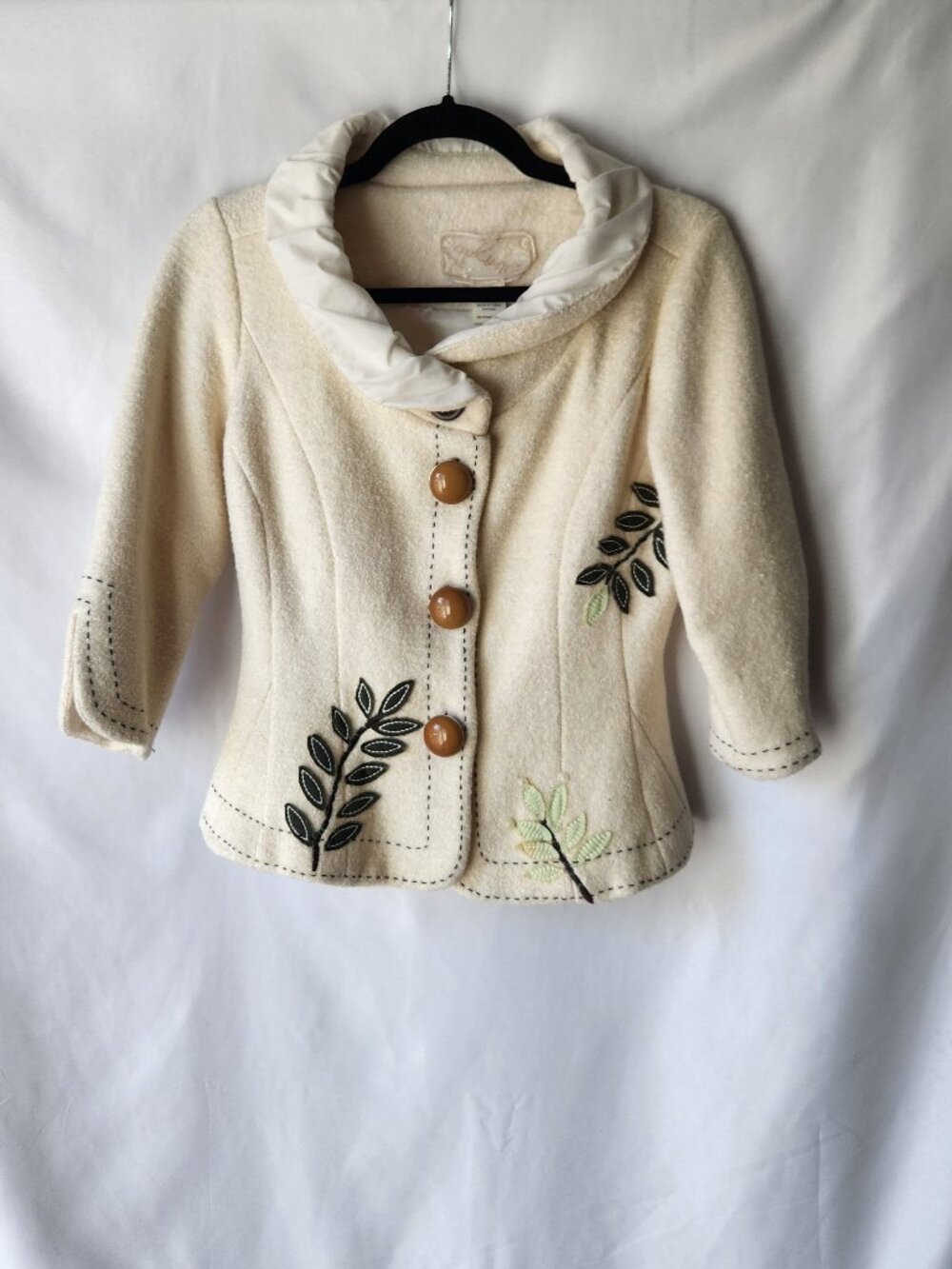 Nick & Mo Blazer Jacket Wool Embroidered Size S